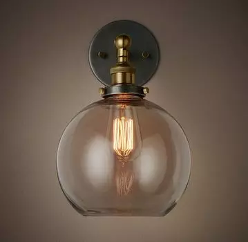 Бра Loft Clear Glass Sphere Cloche