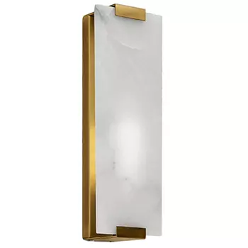 Бра Marble Rectangle Wall Lamp Brass