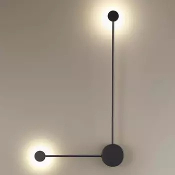 Бра Pin Wall Light Black Angle