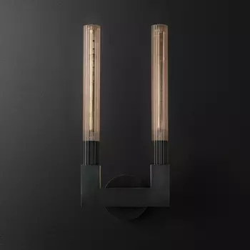 Бра RH CANNELLE wall lamp DOUBLE Sconces Black