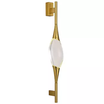 Бра с хрустальным плафоном Renee Brass Glass Drops Light Wall Lamp