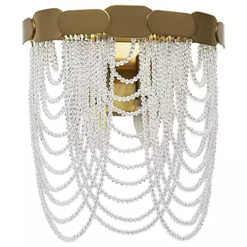 Бра с хрустальными подвесками Riche Crystal Metal Wall Lamp