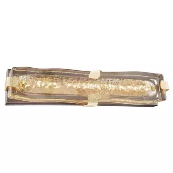 Бра с плафоном из выдувного муранского стекла Lumpio Gold