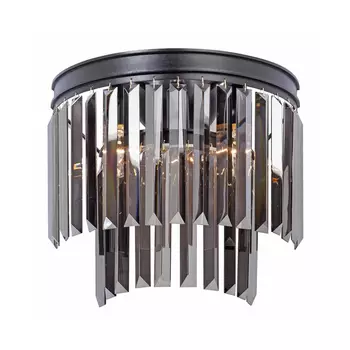 Бра Стеклянные подвесы Glass Odeon Crystal Smok 2 яруса 33 см