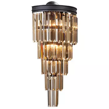 Бра Стеклянные подвесы Helix Glass Odeon Amber Crystal