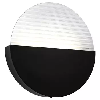 Бра в форме диска Leone Round Wall Lamp Black