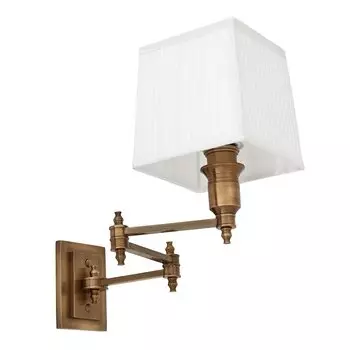Бра Wall Lamp Lexington Swing Brass+White