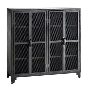 Буфет в стиле Лофт металлический Industrial Grid Buffet Черный