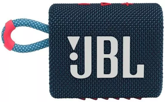 Акустика портативная JBL Go 3, синий/розовый