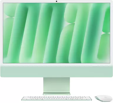Apple iMac 24" Retina 4,5K (M4 8C CPU, 8C GPU, 2024), 16 ГБ, 256 ГБ SSD, зеленый