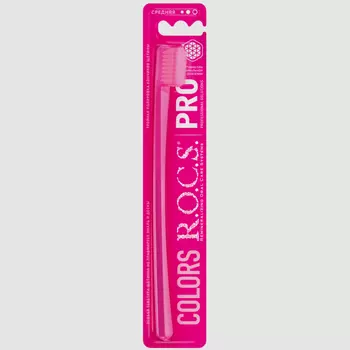 Щетка зубная Rocs PRO colors средняя