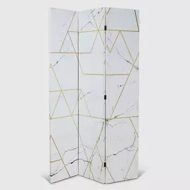 Ширма декоративная Design 120x2.5x180 см белый