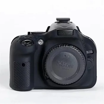 Мягкий силиконовый резиновый защитный чехол для камеры для Nikon D5100 D5200 DSLR, кожаный чехол камуфляжный