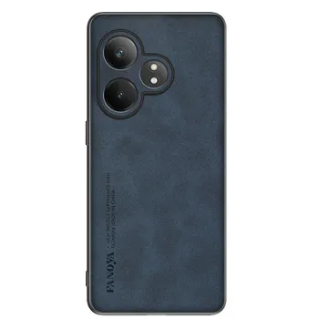 Матовый чехол для телефона из искусственной кожи из овчины для Realme GT 6T, защитный мягкий чехол для объектива камеры для Realme GT 6 GT Neo 6 SE Realme GT Neo 6 чёрный
