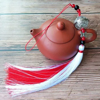 Аниме брелок Grandmaster of Demonic Cultivation GongLing Long Tassel Bells Waist Hanged Mo Dao Zu Shi чёрный/красный