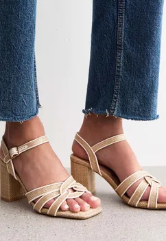 Босоножки на высоком каблуке LOOK TWIST - Sandals New Look, коричневый