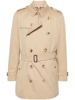 Короткий тренч Kensington Burberry, нейтральный цвет