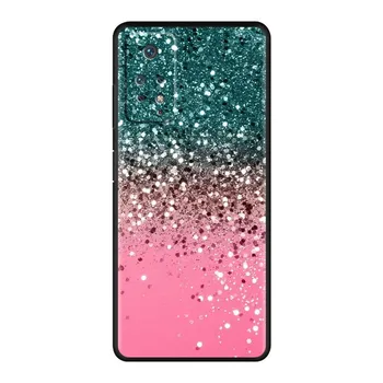 Для Xiaomi Redmi 9S 9 9A 11 Pro 10 7 9C 9T 8 K40 K40S 8T 10C чехол для телефона золотой розовый с блестящим принтом силиконовый Redmi Note 7