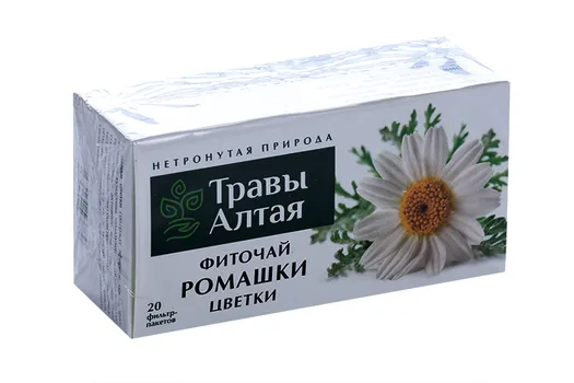 Ромашки цветки серии Алтай фиточай, 1,5 г, 20 шт, ф/п