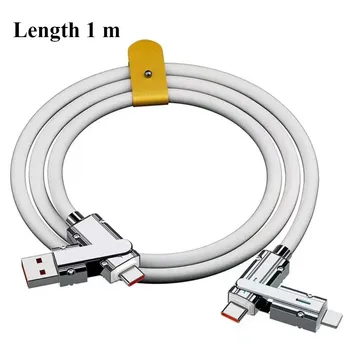 Кабель типа C к Typec 2-в-2, 66 Вт Pd, быстрая зарядка от USB C к USB C к iPhone, подходит для iPhone iPad, Huawei, Xiaomi, Samsung Redmi 1m оранжевый