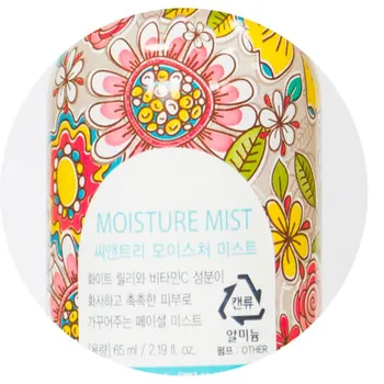 Увлажняющий мист для лица с цветочными экстрактами SeaNtree Moisture Mist - Дизайн с цветочным орнаментом