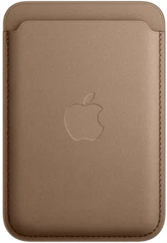 Чехол-бумажник Apple FineWoven MagSafe для iPhone, серо-коричневый