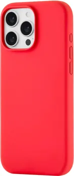 Чехол moonfish MagSafe для iPhone 16 Pro Max, силикон, soft-touch, красно-оранжевый