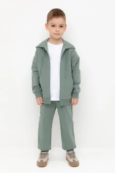 Брюки для мальчиков CROCKID, КР 400661, цвет - зеленый