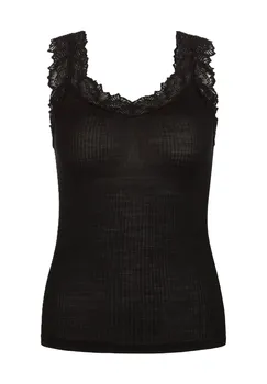 Майка Silky Wool Joy, с содержанием шелка, женская CALIDA, цвет 996 Ws Schwarz