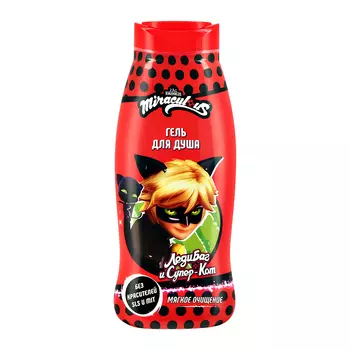 Гель для душа MIRACULOUS детский СУПЕР-КОТ мягкое очищение 400 мл