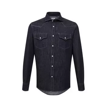 Джинсовая рубашка Brunello Cucinelli