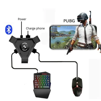 PUBG Mobile Gamepad Controller Игровая клавиатура Конвертер мыши для телефона Android на ПК Bluetooth Android Apple Universal