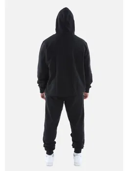 Толстовка COFI 1453 Basic Hoodie + HosePremium Herren Jogginganzug Schwarz M, черный