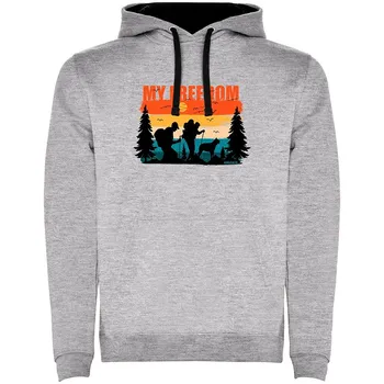 Худи Kruskis My Freedom Two-Colour, серый