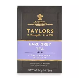 Чай черный Taylors of Harrogate Эрл Грей с бергамотом 20*2.5г Великобритания