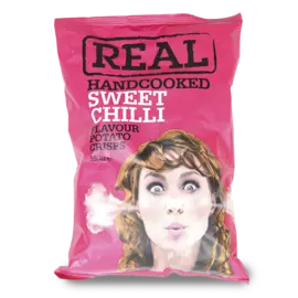 Чипсы картофельные REAL со сладким перцем Чили Real Crisps Limited, 150 г