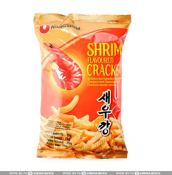 Чипсы Nong Shim креветочные 75 г Южная Корея