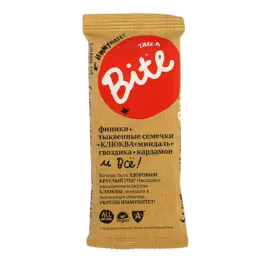 Батончик Bite Иммунитет Клюква-тыквенные семечки 45 г Россия