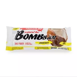 Батончик протеиновый "Кокос" Bombbar 60 г, Россия