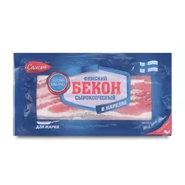 Бекон свиной Финский сырокопченый Самсон 140г Россия
