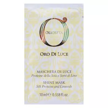 BAREX Маска-блеск с протеинами шелка и семенем льна / OLIOSETA ORO DI LUCE Shine mask 10 мл