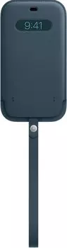 Чехол-конверт Apple MagSafe для iPhone 12 Pro Max, кожа, «балтийский синий»
