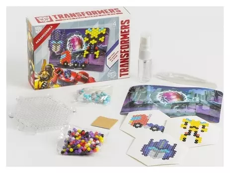 Аквамозаика с декорациями, Transformers, 3 фигурки