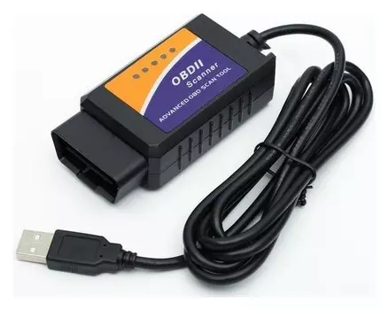 Адаптер для диагностики авто OBD II, Usb, провод 140 см, версия 1.5