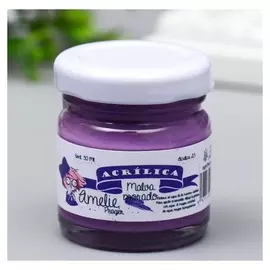 Акриловая краска Amelie фиолетовая мальва, 30 мл
