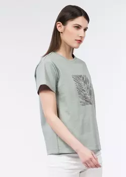 Блузка женская серо-голубая XS(42)