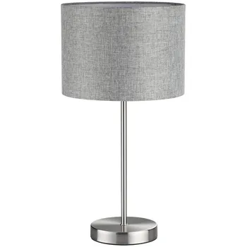 Настольная лампа Lumion Nikki 8251/1T никель/серый, металл/текстиль Е27 60W 220V