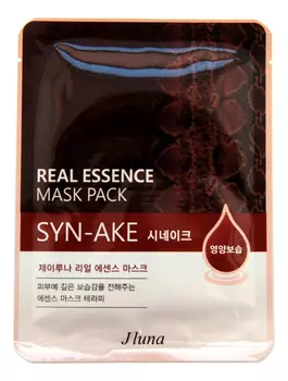 Тканевая маска для лица с змеиным ядом Real Essence Mask Pack Syn-Ake 25мл: Маска 1шт