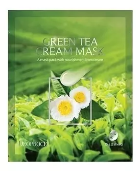 Тканевая маска с экстрактом зеленого чая Green Tea Cream Mask 25г