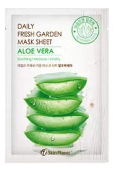 Тканевая маска для лица с экстрактом алоэ вера Skin Planet Daily Fresh Garden Mask Sheet Aloe Vera 25г